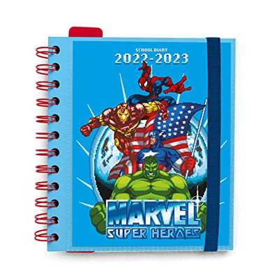 Agenda 2022 2023 Marvel classic - Agenda escolar 2022 2023 dia por página desde agosto de 2022 a junio de 2023 │ Vuelta al cole material escolar - Age