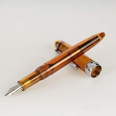 CiniYuklo Jinhao 992 - Pluma estilográfica, diseño de espiral, color transparente