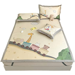 JFTMY Mat de Tres Piezas Pequeño Air acondicionador for Lavable for niños Frescos pequeños Cubierta de la Cama de la Alfombra de Seda de Seda de Hielo características