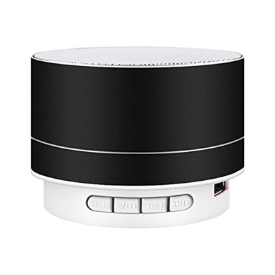 Aoresac Mini altavoz BT con luces de 7 colores, pequeño altavoz inalámbrico, altavoz portátil, USB recargable, para viajes al exterior, oficina en cas