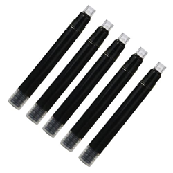Obelunrp 5pcs Fuente Fountain Pen Ink Reemplazo de Cartucho Pen Ink Suministros industriales Negros Suministros de Oficina en oferta