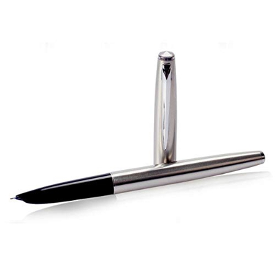 CiniYuklo Pluma plateada JinHao de lujo extra de 0,38 mm, lisa, 911, fina, para oficina y papelería, para colorear adultos (plata, talla única)