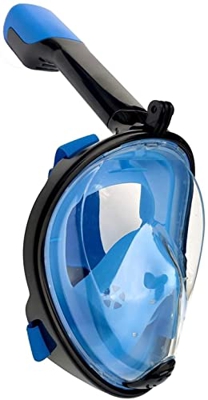 QHYXT Máscara de Buceo con esnórquel, máscara de Buceo con esnórquel, Conjunto de esnórquel seco para natación, Equipo de esnórquel Profesional para B