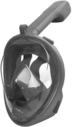 Máscara de esnórquel para adultos, cara completa, máscara de esnórquel, cara completa, panorámica de 180°, máscara de buceo ultratransparente, antivah en oferta