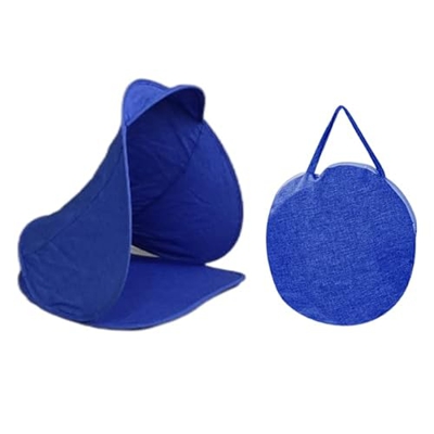 ALINSAM Mini Head Beach Tent, Portable Pop Up Beach Tent Sun Shelter Compact Beach Tent para Camping Picnic Playa Y Actividades Al Aire Libre,Azul