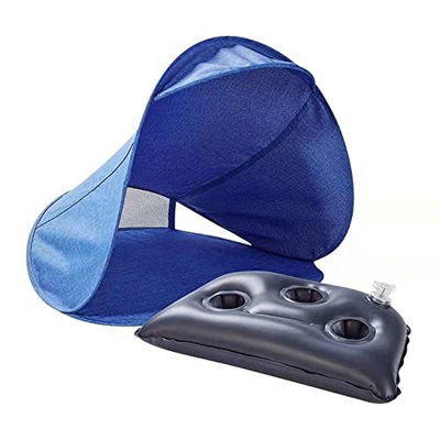 ALINSAM Carpa De Cabeza Pequeña con Almohada De Aire Portátil, Mini Carpa De Playa con Sombrilla, Refugio Solar Portátil para La Playa para Exteriores
