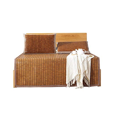 Ledpower Esteras para Dormir de Verano Estera de Bambú Plegable Protección Ambiental Natural Estera de Bambú Colchón de Bambú Colchón Transpirable Ver