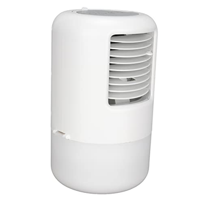 Escritorio pequeño aire acondicionado de escritorio 3 en 1 ventilador de refrigeración por agua multifuncional lámpara de noche para oficina en casa E