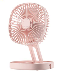 Escritorio Plegable Ventilador Telescópico Usb Cargo Oficina Ventilador Portátil Dormitorio Exterior Pequeño Ventilador Rosa características