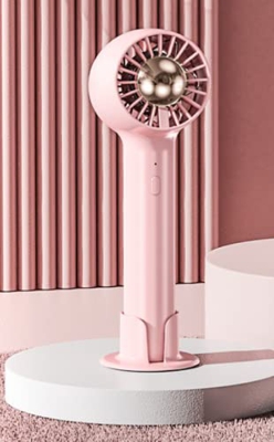 Ventilador De Mano Silencioso Turbofán Pequeño Ventilador Usb Recargable Mini Bolsillo Pequeño Ventilador Portátil Escritorio Sin Hojas Versión Mejora