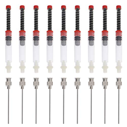 PATKAW 9Pcs Fuente Fuente Jeringa de Tinta Ink Conviador de Resorte de Jeringa de Relleno con Punta de Aguja Rubia Extraíble para La Fuente de Tamaño  características