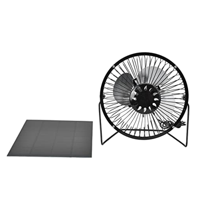 Kit de Ventilador de Panel Solar, Mini Ventilador Alimentado por Panel Solar USB 4.5W Ventilador de Escape Solar, sin Almacenamiento de Energía, para 