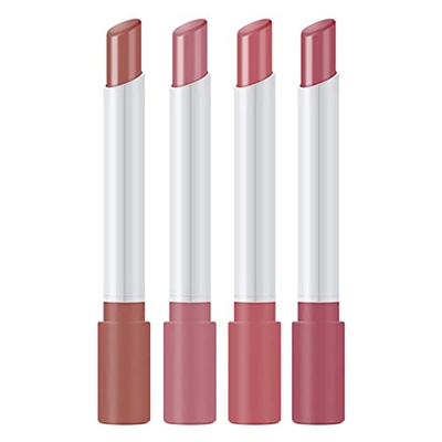 Set De Labiales 4 Conjunto polarizado Cambio Mate Lápiz labial mate largo Establece Temperatura de labios de terciopelo para mujeres Hidratante de láp