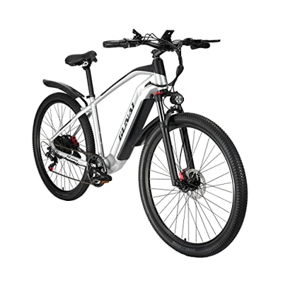 GAVARINE Bicicleta Eléctrica para Adultos Bicicleta de Ciudad de 29 Pulgadas con Batería de Litio Extraíble de 48v 19ah, Shimano 7 Velocidades y Freno