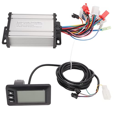 JUMZ Controlador sin escobillas del Panel de visualización, Controlador sin escobillas de 36 V/48 V 350 W para Bicicleta eléctrica