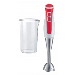 Batidora de mano con 2 cuchillas Avant | Brazo Desmontable acero inox | 2 velocidades | Incluye vaso 500 ML | 400W | Color Rojo características