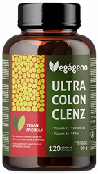 ULTRA COLON CLENZ 120 Cápsulas, Alivio del Extreñimiento, Hinchazon y Gases. DETOX .Fórmula Innovadora. Con Gel Aloe Vera, Cáscara Sagrada, Sen, Papay precio