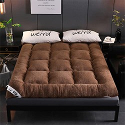 Colchón de futón Grueso de Lana de Cordero Caliente, Bedding King Size Premium Roll Up Plegable Colchón, para Dormitorio de Estudiantes Tatami Hotel g precio