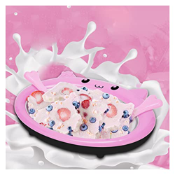 Fabricante De Helados Helador fabricante de yogurt congelado mini yogurts fritos máquina fabricante de helados enrollados con 2 espátulas fry helado u precio