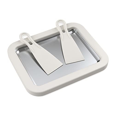 Fabricante De Helados Helador fabricante de yogurt congelado mini yogurts fritos máquina fabricante de helados enrollados con 2 espátulas fry helado u