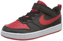 Nike Court Borough Low 2 (PSV), Sneaker, Black/University Red-White, 31 EU precio