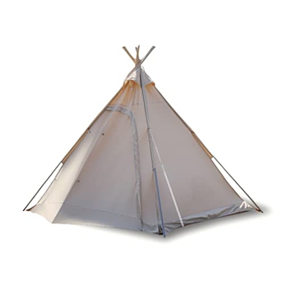 Tienda Piramidal De Algodón para Acampar, Tienda De Campana para Acampar Al Aire Libre para 3~4 Personas, Tienda De Campaña Impermeable con Protección