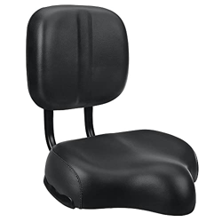 Roolina Sillín Cubre Bicicleta Gel,Universal Más Amplio Bicicleta Sillín Trasero Polipiel Talla Grande Ancha con Respaldo Sillín De Bicicleta For Wome precio