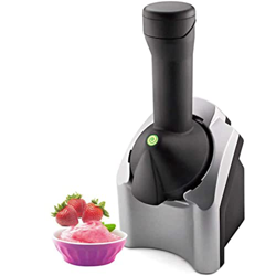Mquina elctrica para Hacer Helados - Mquina de Helados con Fruta - mquina de postres de Frutas congeladas de Yogur congelado porttil extrable Fcil de  precio