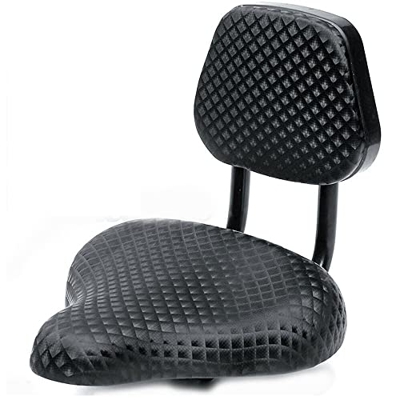 Roolina Sillín Bicicleta,Cuero Elegante Sillín De Bicicleta Big Butt con Respaldo Material Ergonómico De Alta Elasticidad Sillín Cojín Suave para Bici