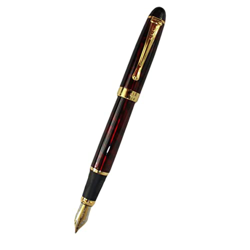 apofly Fountain Pen, Fashion Elegant Jinhao 450 Pen De Fuente Roja Oscura con Clip Dorado en oferta