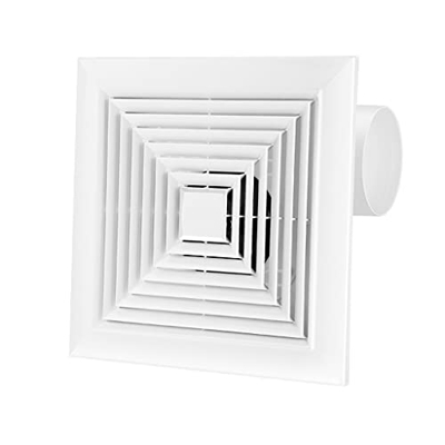 HANDIYA Ventilador de baño Ventilador De Ventilación 12 Pulgadas Potente Silencioso Ensayo De Escape Cocina Cuarto De Baño Baño De Techo Ventilador