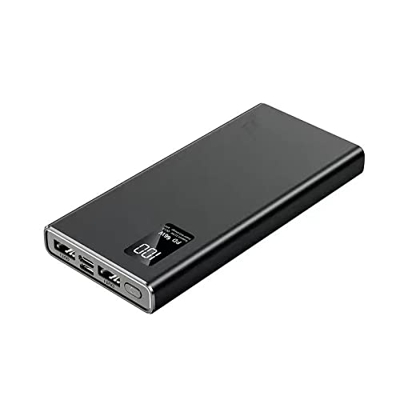 Power Bank 20000mAh Carga Rápida con 2 USB Batería Externa Portátil para Cargador Compatible con Smartphone, Tablet y Más (Negro)