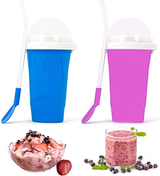 ZLZNX Vaso para Hacer granizados, Magic Quick Frozen, Taza de enfriamiento de Doble Capa, Batidos congelados r¨¢pidamente Granizado Reci¨¦n Duradero M precio