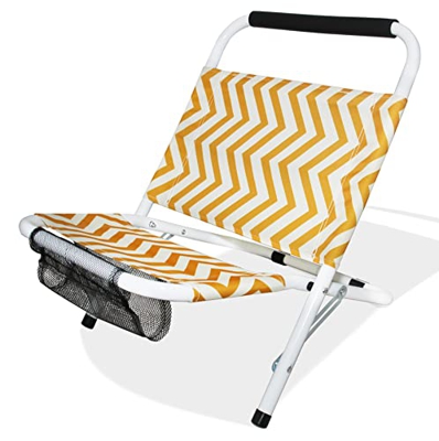 GREATOOL Silla de Playa Plegable 62x47xH47CM, Pack 2, Silla Respaldo Fijo Cómodo, Estructura de Aluminio Ligera, Tela de Textileno,Silla de Camping Pl