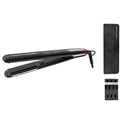 Rowenta K/pro Stylist SF467L - Plancha pelo con revestimiento cerámico, 8 temperaturas, alisado y rizos, sistema de bloqueo, peine integrado, incluye  características