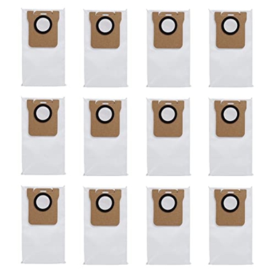 acrosser 12 Piezas Bolsas de VacíO para Mijia STYTJ05ZHM Kit de Bolsa de Polvo ColeccióN de Polvo Aspiradora Robot de Barrido Repuestos