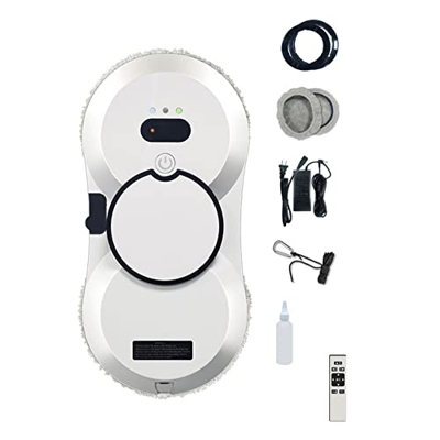 Niczu Robot Limpiador de Ventanas, Robótico Inteligente de Limpieza de Vidrio Eléctrico con Control Remoto Inalámbrico, Adecuado para Mesa de Espejos 