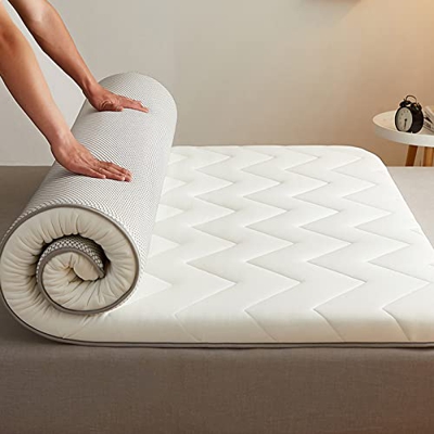 Colchón Plegable para Invierno Verano Portátil Confortable Colchón De Futón Japonés Está Hecho De Látex+Algodón Antibacteriano, Antiácaros-Transpirabl