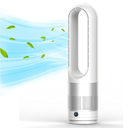 Tuklye Ventilador de Torre, Ventilador de Pie sin Aspas con Control Remoto, 8 Velocidades, Temporizador 8H, Oscilación 80°, Silencioso Ventilador Colu características