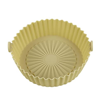 Recipiente de silicona para freidora de aire - Reemplazo de revestimientos de papel pergamino, revestimientos de silicona para freidora de aire antiad