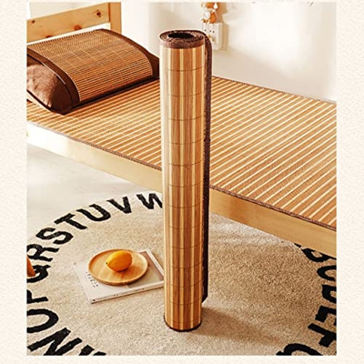 Bonilaan Almohadilla for Dormir de Enfriamiento de Verano, Estera De Bambú Antideslizante, Colchón de Bambú Plegable, Colchón de Cama de Enfriamiento 
