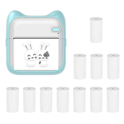 SHUAIGUO Mini impresora de fotos de bolsillo Máquina de impresión térmica portátil 203 ppp Conexión inalámbrica BT para etiqueta de imagen Lista de ma precio