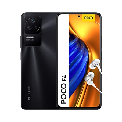 Poco F4 5G - Smartphone de 8+256GB, Pantalla de 6.67” 120Hz AMOLED, Snapdragon 870, Cámara de 64MP, 4500mAh, 67W Turbo Charging, Night Black (Versión 