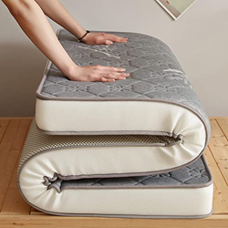 V&U Algodón De Punto Suave Colchón De Piso,Comodidad De Acolchado Enrollable Estera De Tatami para Dormir,Camping Plegable Transpirable Colchón Cama D precio