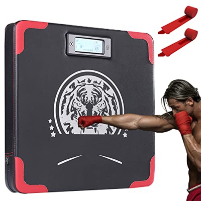 Medidor De Fuerza De Boxeo para Adolescentes Adultos，Home Smart Vertical Boxing Wall Target ，Punching Striking Hitting Mat Training Equipment Tester P
