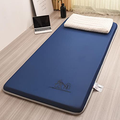 Espuma Viscoelástica De Punto Colchones,Futón Enrollable Plegable Comfort Colchón De Piso,Transpirable Portátil Almohadilla ​De Colchón Colchón De Cam