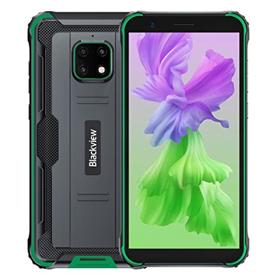 Blackview BV4900 Móvil Libre Resistente, Pantalla 5.7", 5580mAh Batería, Carga Inversa, Android 10 Impermeable Smartphone, 3GB RAM+32GB ROM 128GB expa
