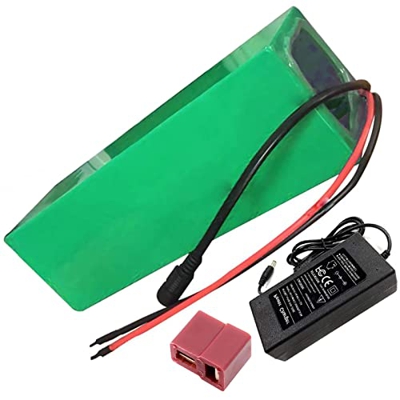 HJGHY Paquete De Batería De Iones De Litio 48V 9AH Bicicleta Eléctrica Batería Litio con Placa Protección BMS + Cargador, para E-Bike 200W ~ 500W Moto