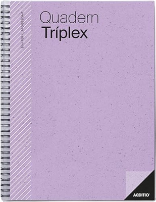 Additio P191 Cuaderno Tríplex Evaluación + Agenda + Tutoria Lila (Catalán)