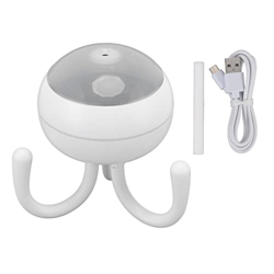 Mini Humidificador de 200 Ml, Diseño de Pulpo, Función de Sincronización, Instrumento Hidratante, 2 Modos, Luz Nocturna Silenciosa, Humidificador de A características